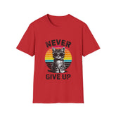 Never Give Up - Unisex Softstyle T-Shirt